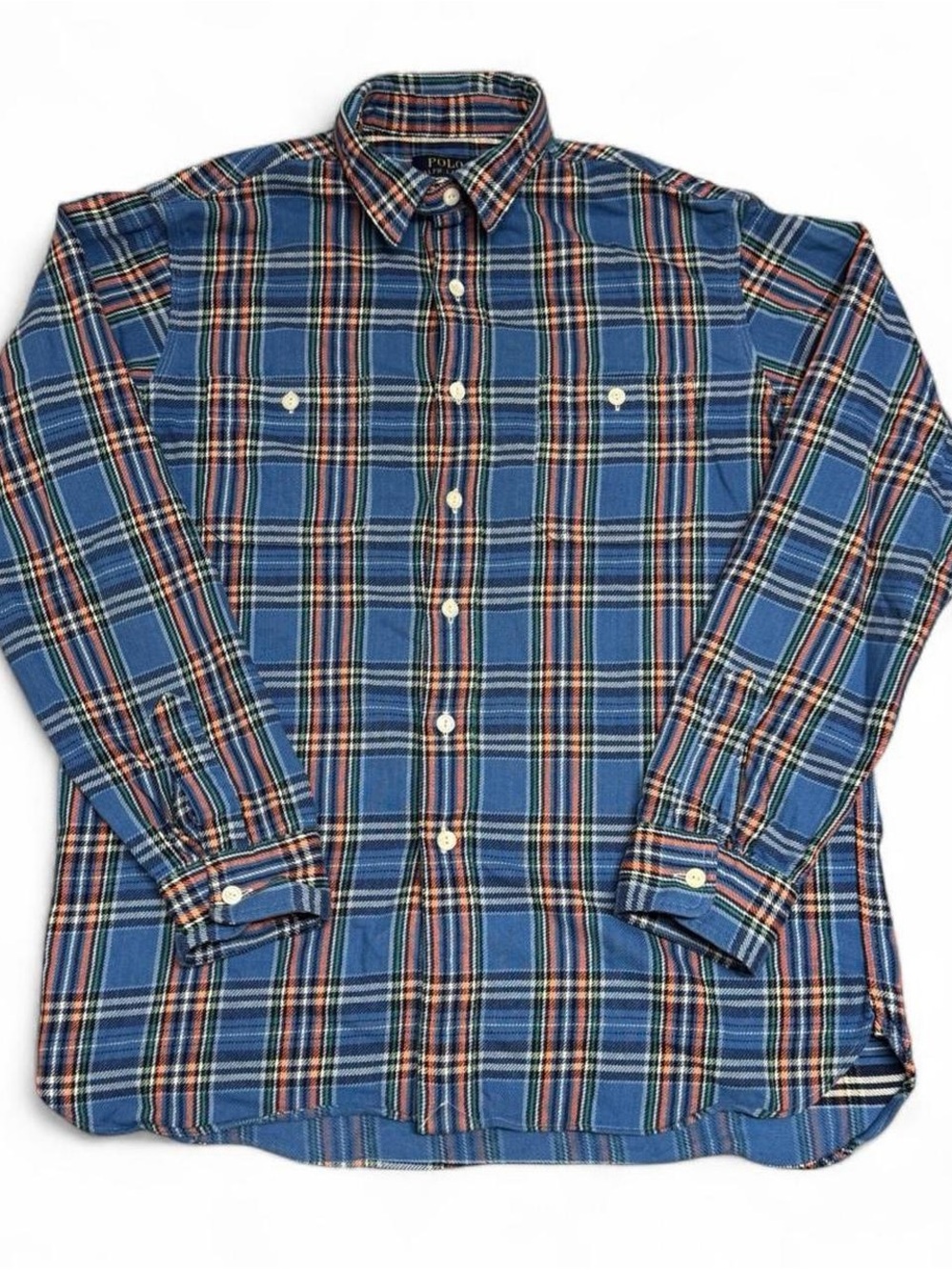 Polo Ralph Lauren Blue Plaid Flannel Shirt